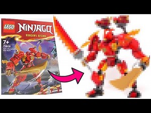 I Upgraded a LEGO Ninjago Mech With Viewers' Ideas ! (Kai's Fire Elemental Mech)