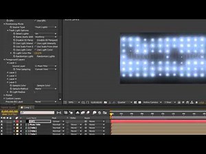 How To Create Optical Flares Wall of Lights In After Effects CS6