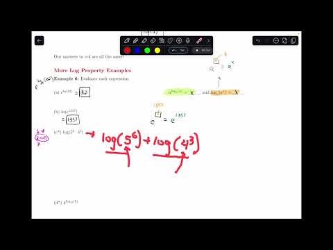More Log Property Examples || 5.4.6 More Log Property Examples