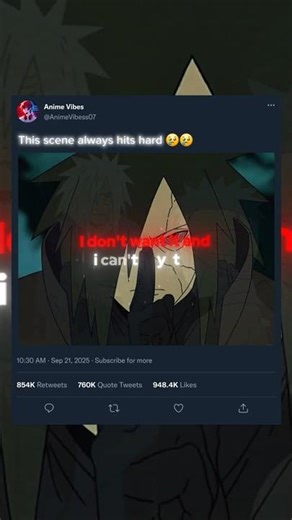 This scene always hits hard 😢😢 [Naruto Edit] #naruto #anime #shorts