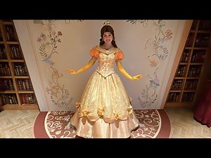 A Disney Royal Encounter Meet & Greet with Belle in NEW Dress at Disneyland Hotel, Disneyland Paris