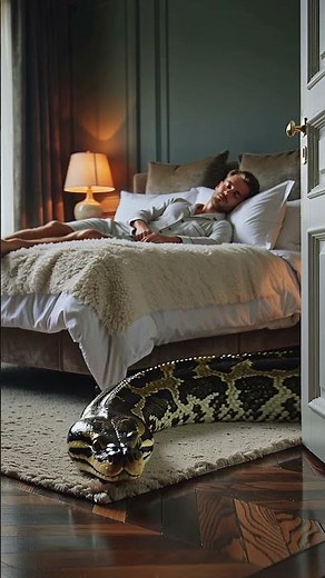 Snake In Bedroom#snakes #snakevideo #snakerun