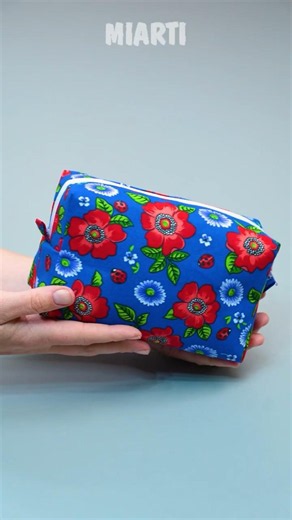 10 minutes DIY Cosmetic Bag Miarti🪡🧵✂️ 👜