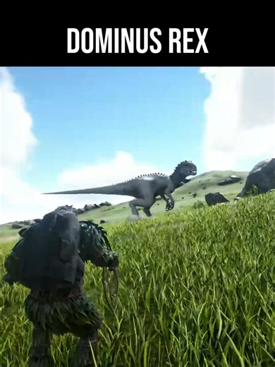 Dominus rex chasing me ! Help!! #arksurvivalevolved #dinosaur #fyp #ark #gaming #gameplay