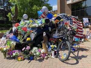 Memorial For Arvada Police Officer Gordon Beesley Grows