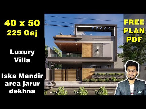 40x50 Modern Ultra LUXURY VILLA of 225 Gaj with Beautiful Interior design || DV Studio