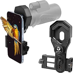Telescope Phone Adapter - Universal Smartphone Adapter Mount Working with Telescope, Monocular, Binocular, Microscope, Spotting Scope, Outdoor, Gift
