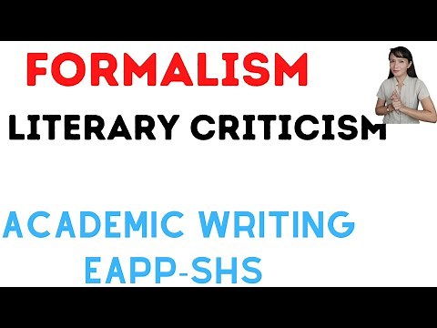 Formalism literary criticism and example| Critical approach in literature