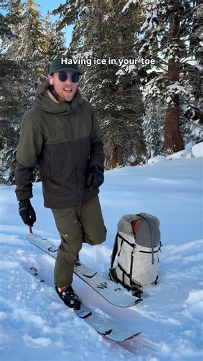 Alpenglow Sports on Instagram: "Mystery solved! After 40,000 views and only one correct answer (@splitshop.ro !), it’s time to get specific about the one thing you need to do every transition. After stepping into your tech toe, “cycle” the toe three to four times by bringing your heel to your butt. That clears ice out of the fittings in your toe which creates a more secure connection. After cycling, lock your toe and repeat the process on the other foot. Did I have ice build up on a pow day like