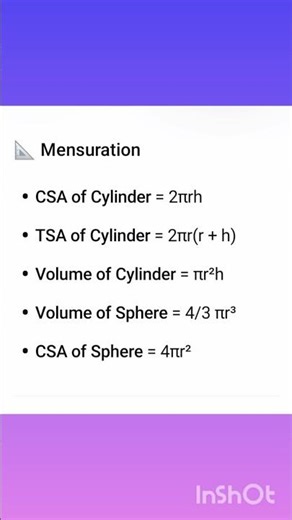 Maths Formulas You NEED To Know (Class 6-10)
