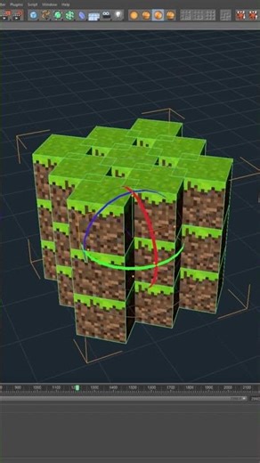 Procedural Minecraft thrown object / item tutorial C4D | Yerribrine