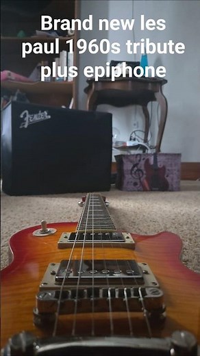 Les Paul 1960s tribute plus Epiphone guitar.