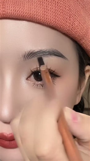 Easy and simple eyebrow drawing tutorial #makeup #eyebrows #Shorts 经典野生眉画法#画眉简单易学教程 #美妆 #眉毛 #零基础学画眉