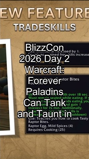 Over 600 New Recipes in WoW: Forever