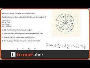 Erwartungswert – Wahrscheinlichkeitsverteilung – Glücksrad – Klassenarbeit