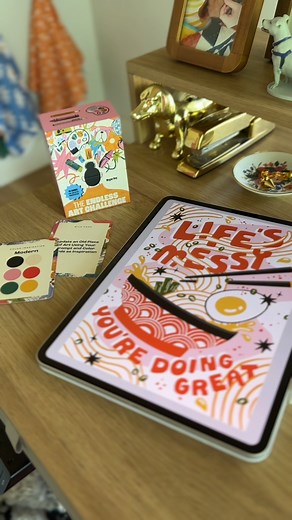 5.4K views · 41 reactions | Don't what to draw? I got you! The Endless Art Challenge card deck is a never-ending prompt generator that cures creative block anytime, anywhere. Grab your copy here: https://www.megan-roy.com/the-endless-art-challenge/ | Megan Roy Design | Facebook