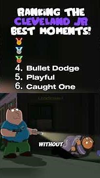 Ranking Top 5 Cleveland Jr Moments! #familyguy
