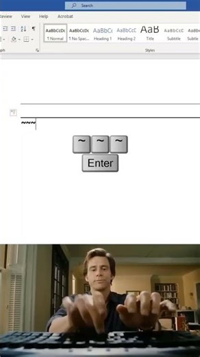 Create Perfect Line In MS Word 😀