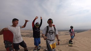 Stunning Drone Footage of Extreme Sandboarding Skills