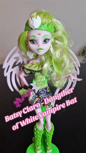 Batsy Claro - Daugther of White Vampire Bat #whitevampire #mh #mhacosplay #mhcollection #batsy #bat #monsterhighdolls #monsterhighcosplay #monsterhighcollection #garretsander #matteldoll