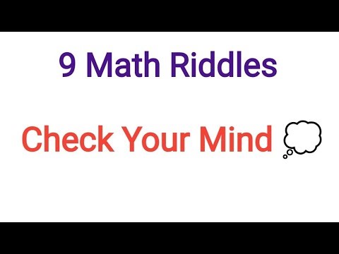 Can You Solve These Math Riddles ?