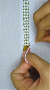 🔥Super easy joining two border edge🪡🪡🪶 #love #embroidery #fyp #viral #reels #trending | Crafty Needles 7