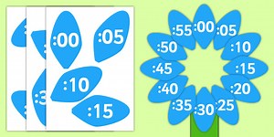 Flower Clock Template