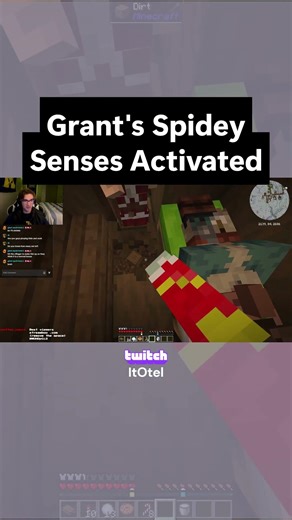 I have Spidey Senses at hide and seek #minecraft #gaming #live #twitch #tiktok