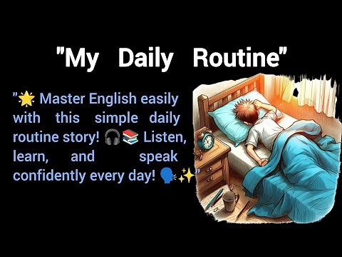 "My Daily Routine" | ✅ Simple English Story for Kids & Beginners | ✅ Learn English Easily ||