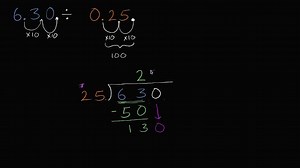 Diviser des nombres décimaux "jusqu'au bout" (vidéo)