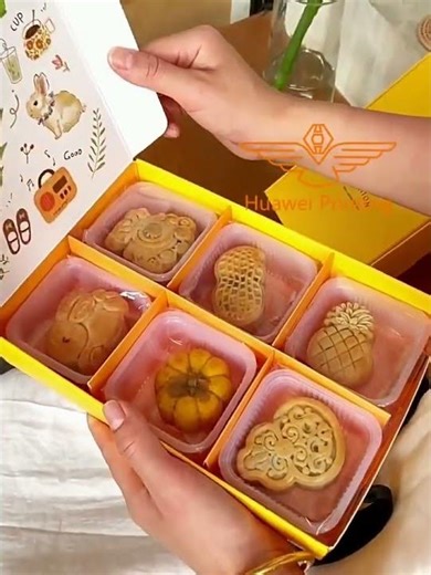 cmyk pantone foldable paper gift box mung bean cakes cookie drawer boxes