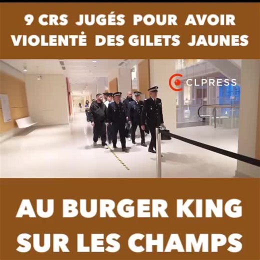 Germain Patrice on Instagram: "🇫🇷 9 CRS jugés pour avoir violenté et outrepassé le fonction , Burger King , qu ils soient punis sévèrement!"