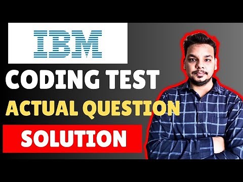 Actual Coding Questions Asked in IBM |IBM Coding Assessment | Hackerrank Test 2025 |IBM CIC Hiring