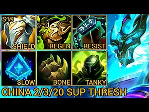 Thresh Support 2/3/20 - China Wild Rift New Build & Runes By Tiarty