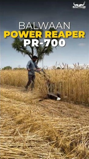 Balwaan PR-700 Power Reaper | 7HP 212cc 4-Stroke Engine 🚜🌾 | 3-Row Crop Harvester | 1 Acre/Hour