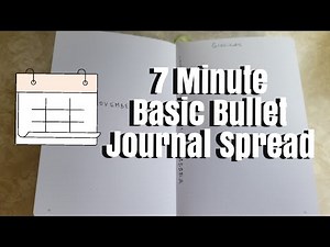 7 Minute Basic Bullet Journal Spread ✍️ Beginner Friendly (no art)