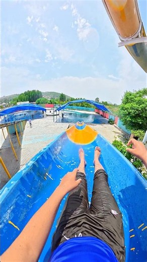 Insane Slide Bottle Flip! 🍾💨 High-Speed Pool Sniper 🇺🇸😱🔥💦 #Waterslide #Shorts #POV #Viral