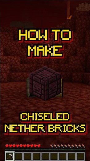 Minecraft: Chiseled Nether Bricks | Unique Brick Design | Recipe 217