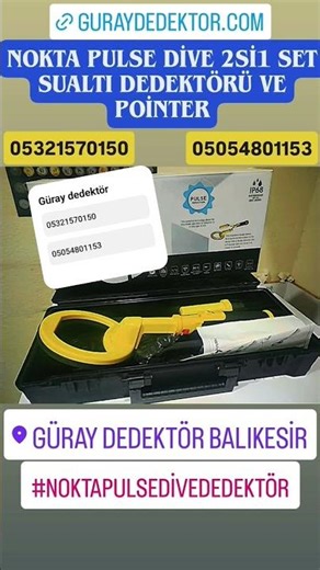 nokta pulse dive 2si1 set #güraydedektör #noktapulsedive #sualtı #dedektör #pointer #keşfet #kesfet