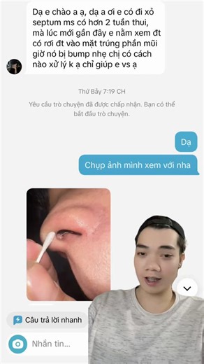 Bị Bump ở Septum #piercing #nijjewelry