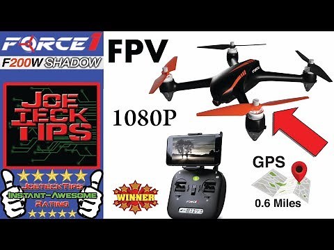 F200W Shadow FPV 1080p Drone Review | Force 1 | JoeteckTips