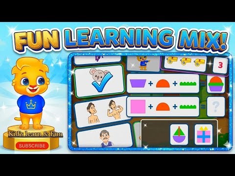 ​Fun Learning Counting, Shapes & Puzzles for Kids#learning #kids #kidsgames #youtubevideo#preschool