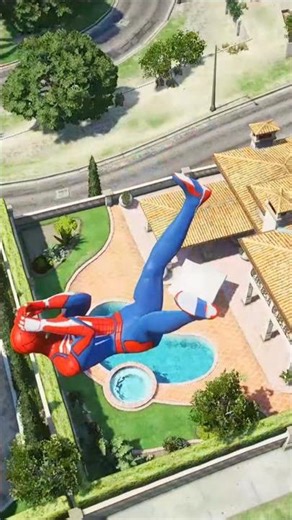 SPIDERMAN CRAZY JUMPS/FALLS (GTA 5 Spider-Man Fails) #5