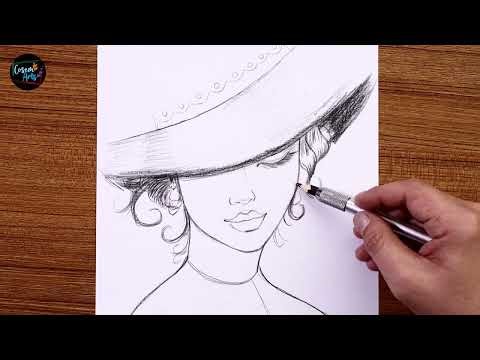 How to Draw a Beautiful A Girl | Pencil Sketch