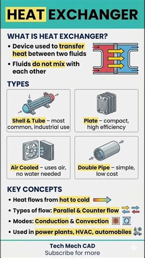 What is Heat Exchanger? Types & Working #heatexchanger #mechanicalengineeringstudent