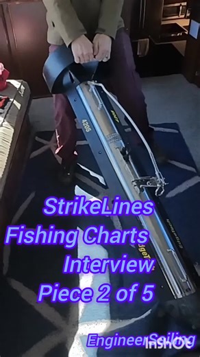 StrikeLines Fishing Charts shows their SONAR equipment for scanning the sea bottom #boatlife #fishing #sonar #underwaterlife #charts @strikelines_charts