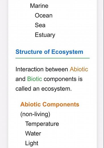 Ecosystem Class 12 oneshot