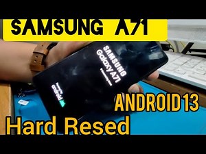Galaxy A71 Factory Reset Android 13. (2 METHODS..)