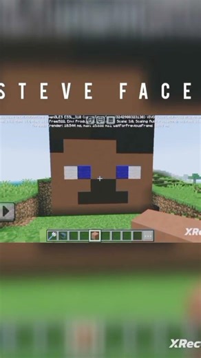 Minecraft Steve face #minecraftsurvivalseriesepisode1 #gaming