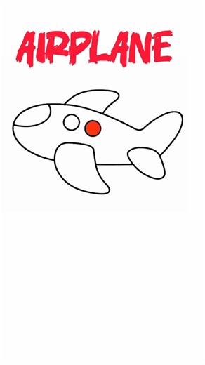 Let's Color a Airplane ✈️🛫 #drawing #art #colors #painting #plane #airoplane #airplane